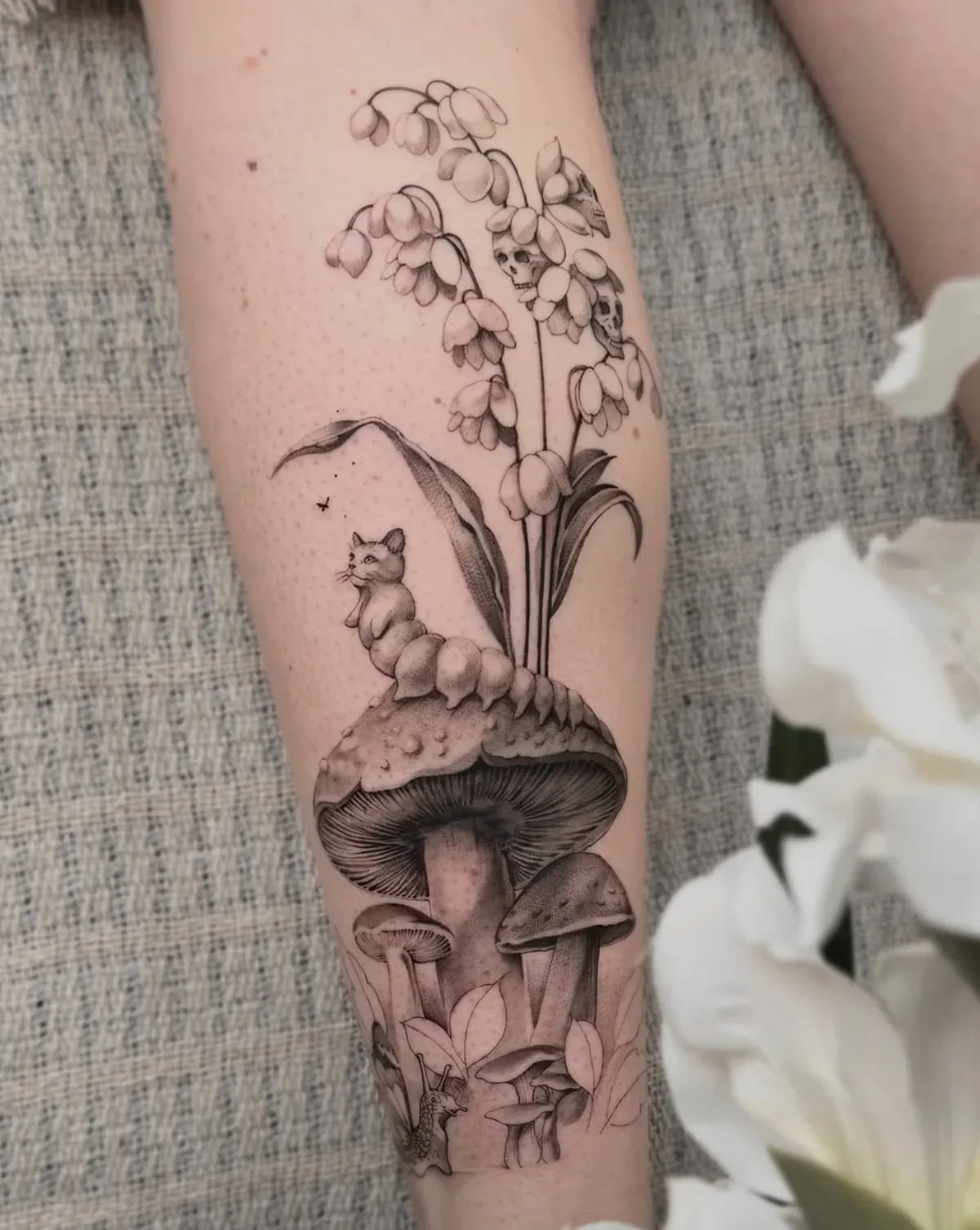 Eine kleine Fantasiewelt, Tattoo von Annlie